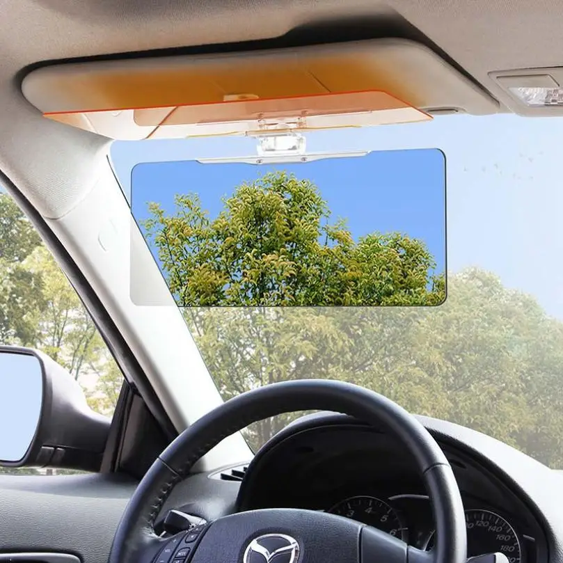Car Sun Visor Blocker UV Fold Flip Down HD Clear View Visor Drop