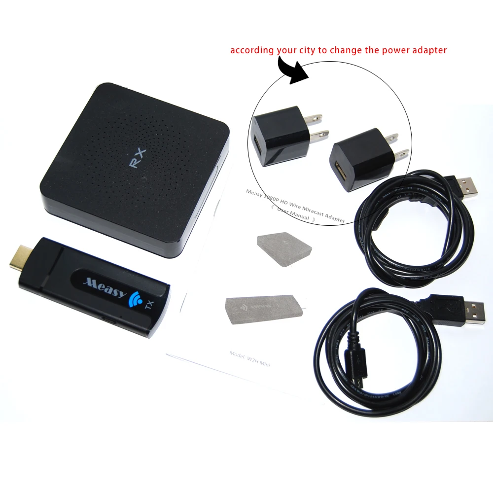 Measy W2H беспроводной WiFi Дисплей приемник 1080 P HDMI ТВ-карта DLNA AirPlay Miracast для ПК смартфонов HD ТВ монитор