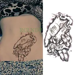 Водонепроницаемый Временные татуировки стикер боди-арт временная татуировка флэш-тату задняя нога руки живот большой размер для женщин