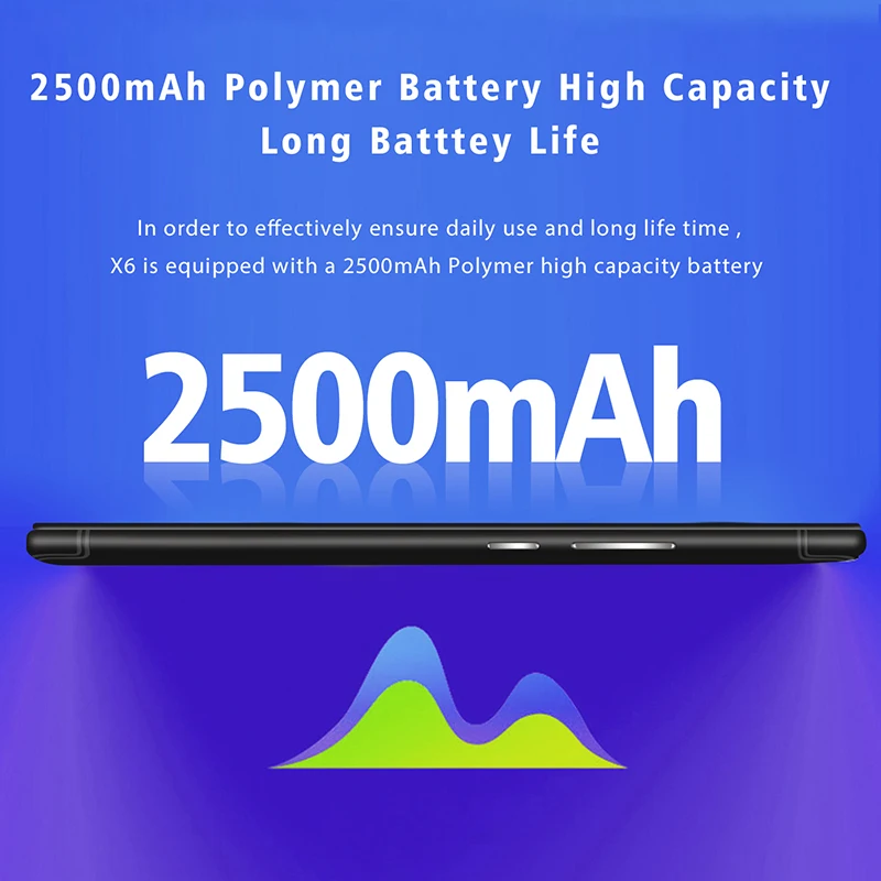 XGODY X6 3G Dual Sim Smartphone Celular Android 8.1 Oreo Mobile Phone Quad Core 1GB+8GB 2500mAh GPS Bluetooth WiFi Cellphone