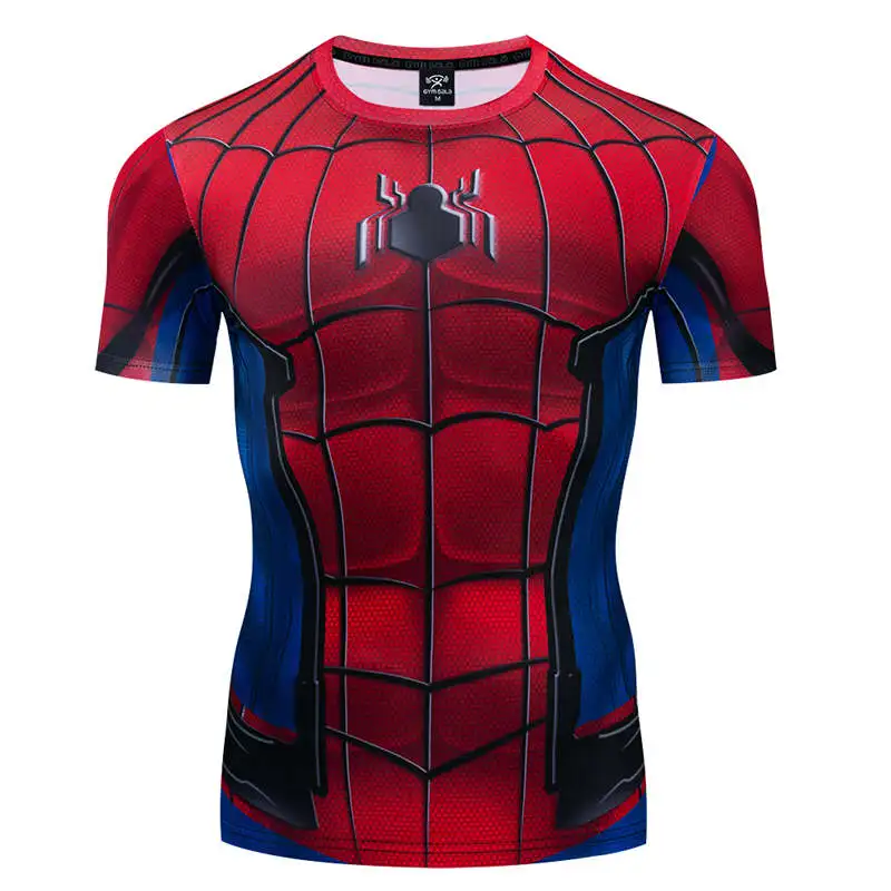 Летние новые компрессионные рубашки X-men WOLVERINE 3D печатные футболки мужские косплей костюм с коротким рукавом