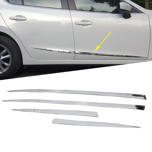 Exterior Stainless Steel Car Door Body Side Protection Trim Cover Anti
