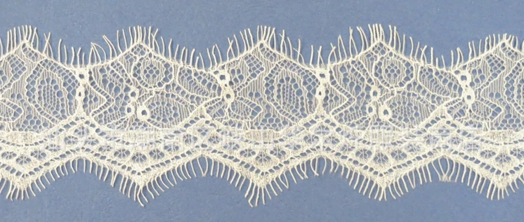 

FREE SHIPPING 7cm wide non-elastic eyelash lace trim , XERY0111W