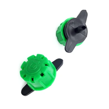 

8pcs 8-hole nozzle 1/4 "barbed connector 3/5 connector drip pressure compensation dripper adjustable garden sprinkler launch