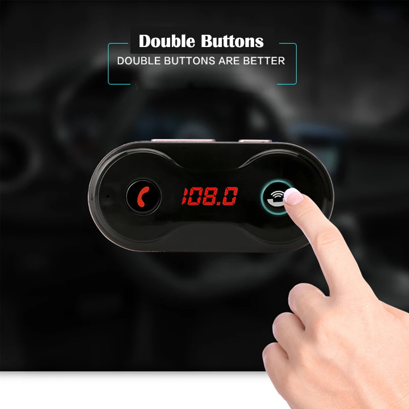 Беспроводной fm-передатчик модулятор Bluetooth автомобильный комплект G7 зарядное устройство обновление до C8 AUX Hands Free музыка мини MP3 плеер автомобильный стиль