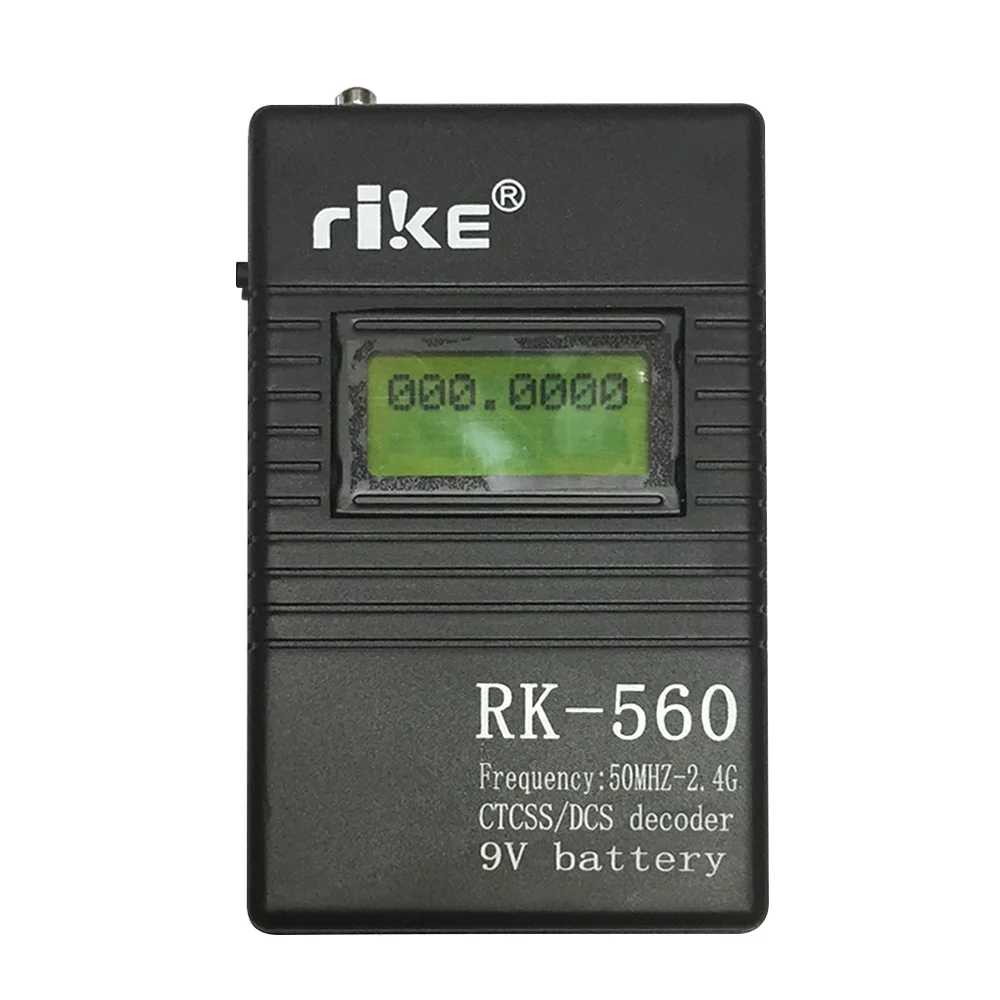 

Accurate RK560 50MHz-2.4GHz Portable Handheld Frequency Counter DCS CTCSS Radio Testing Frequency Meter Counter