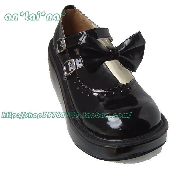 rojo An9137 Jersey Plataforma Dulce Un Gótico Chromophous Na Princesa Con Punk Tai Porque 2 Lolita negro Beige Zapatos Doble De HWSW06q