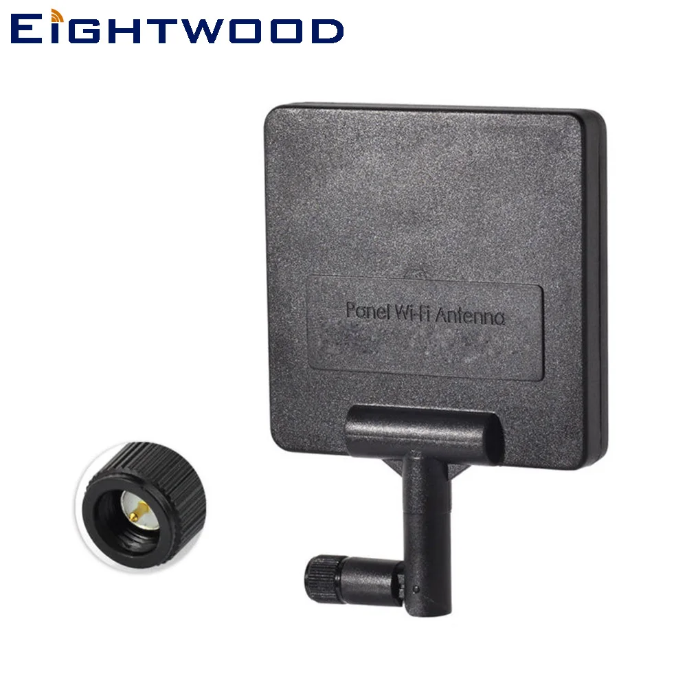 

Eightwood WiFi 2.4GHz 8dBi SMA Plug Male Panel Swivel Aerial Antenna for Drone FPV Transmitter,WiFi Booster IP Camera