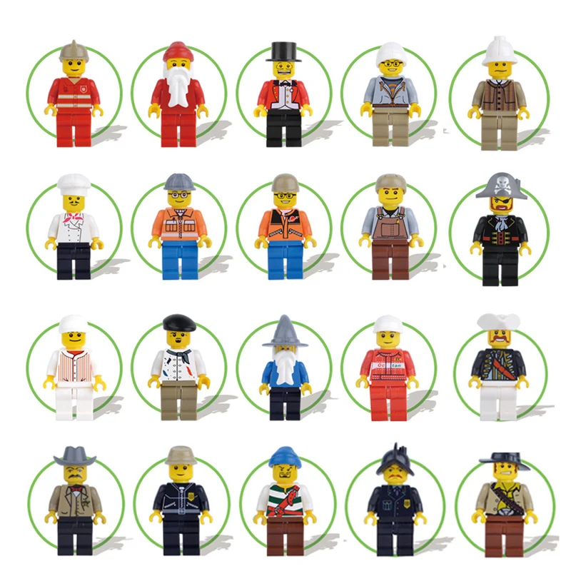 

20pcs/lot City Engineer Christmas Model DIY Building Blocks technic Mini Bricks Figures Funny Kid Toy For Children Gift
