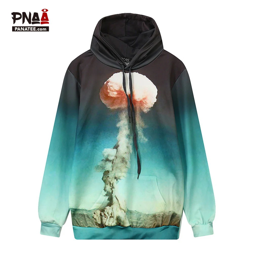 PNAA 2018 Fashion Men/Women 3d Sweatshirt Atomic bomb explosion