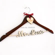 Персонализированные Свадебные вешалки с бирками, на заказ Свадебные вешалки, подарок для невесты