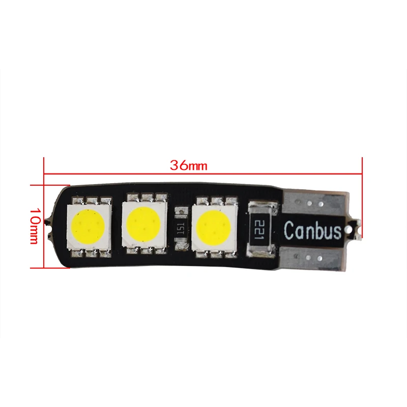 SKYJOYCE 10 шт. супер яркие T10 светодиодные 194 W5W 6SMD 5050 Canbus 6 двойные лампы без ошибок для