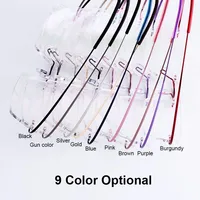 Beta-ti – monture de lunettes en métal sans monture, Flexible, à mémoire de forme, pour oculos de grau, 5018 4