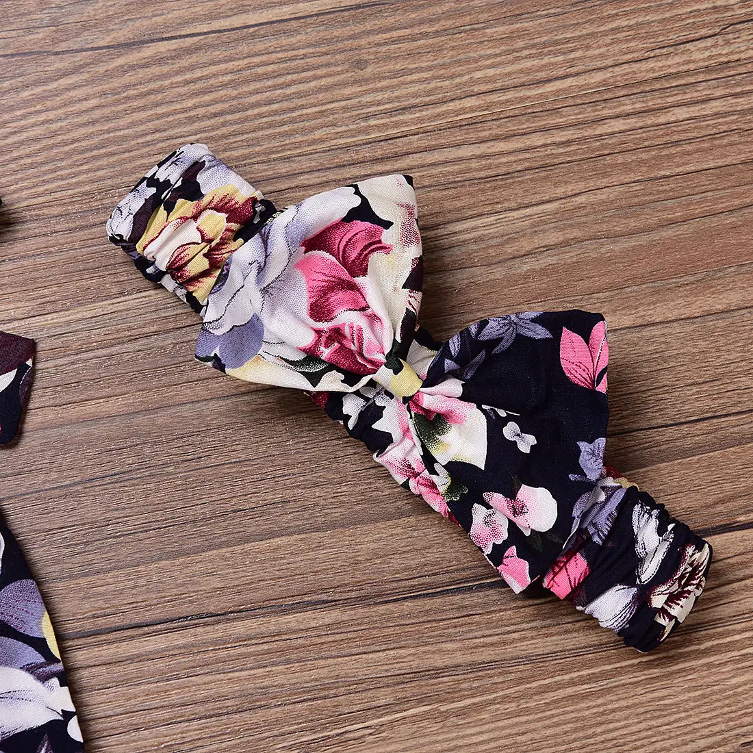 Милый комбинезон с рюшами и цветочным принтом для новорожденных девочек, Летний комбинезон с вырезом, одежда для повязки на голову