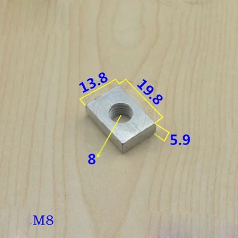 M6 M8 квадратный зажим гайка слайдер гайки из углеродистой стали крепеж/алюминиевый профиль