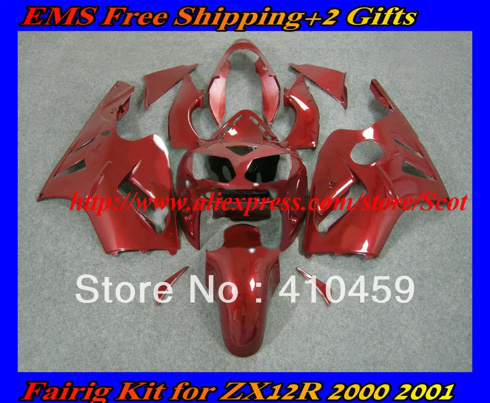 Модные весь комплект Красного обтекателя Для KAWASAKI Ninja ZX12R 02 03 04 05 ZX 12R 2002 2005 ZX-12R 02-05 2002-2005 набор для тела
