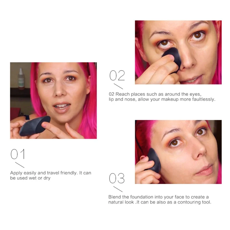 1PC Makeup Sponge Professional Cosmetic Puff For Foundation Concealer Cream Make Up Soft Water Sponge Wholesale 1PC Makeup Sponge Professional Cosmetic Puff For Foundation Concealer Cream Make Up Soft Water Sponge Wholesale