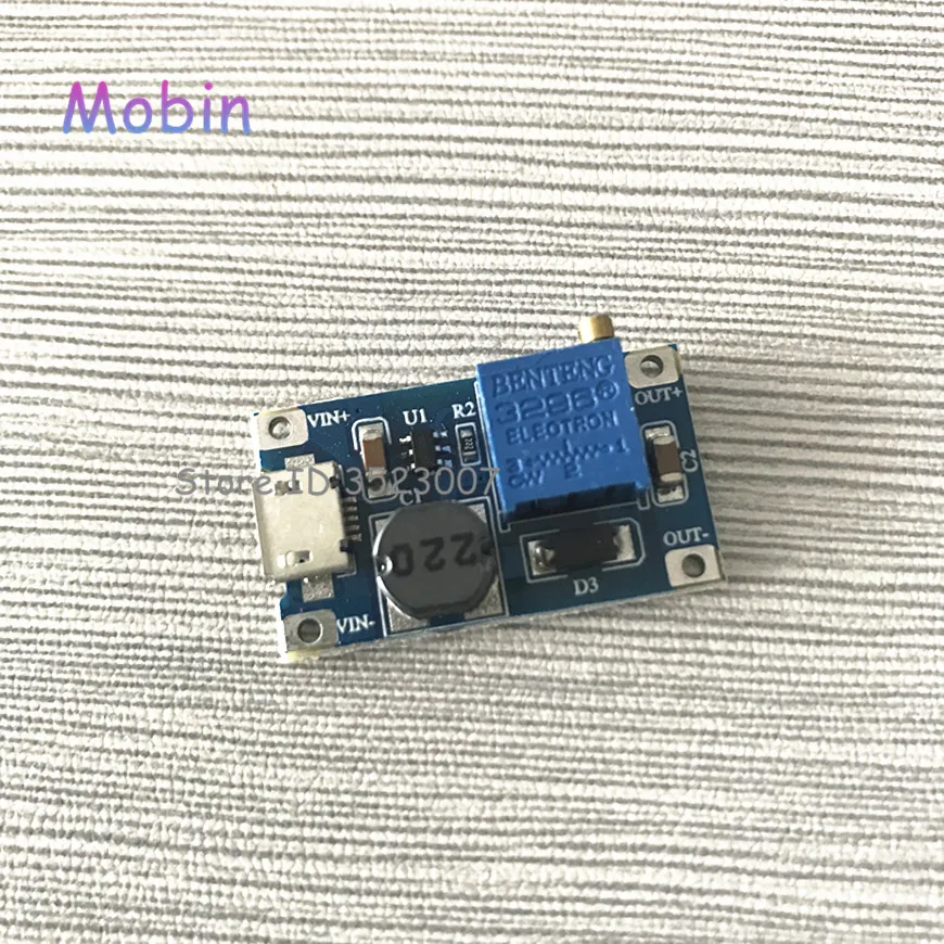 100 шт./лот DC-DC 2 В/24 В до 5/9/12/28 в Повышающий Модуль питания Micro USB вход 2A напряжение