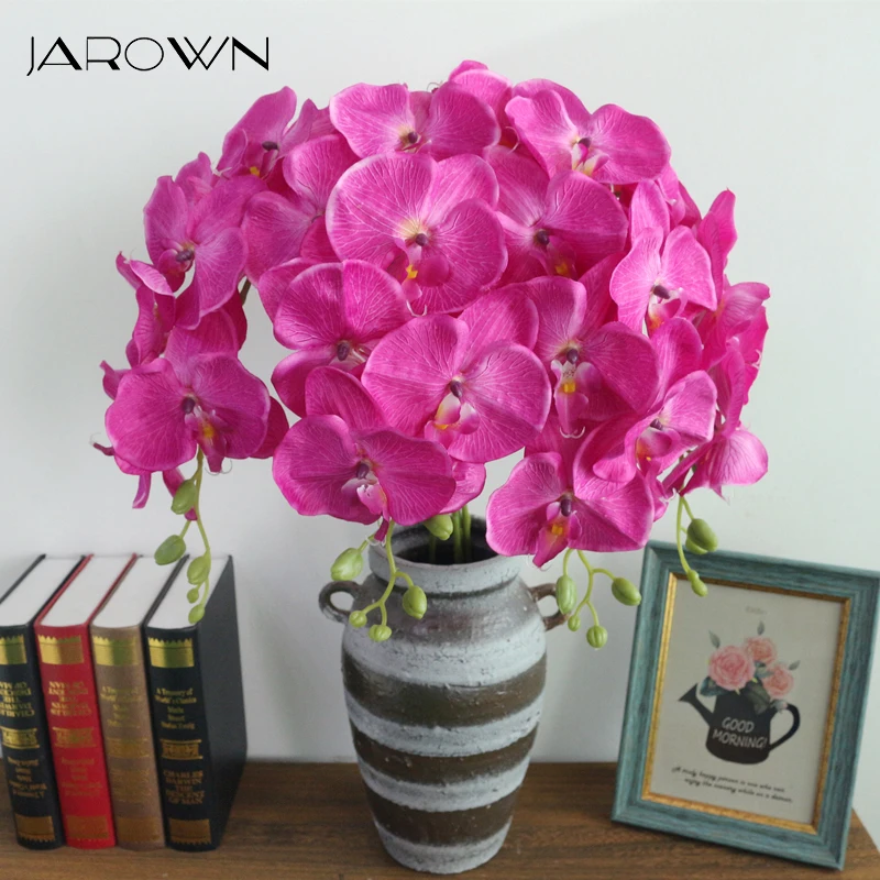 

JAROWN Artificial Orchid Simulation Silk Butterfly Orchid Flower For Wedding Decoration Home Decor