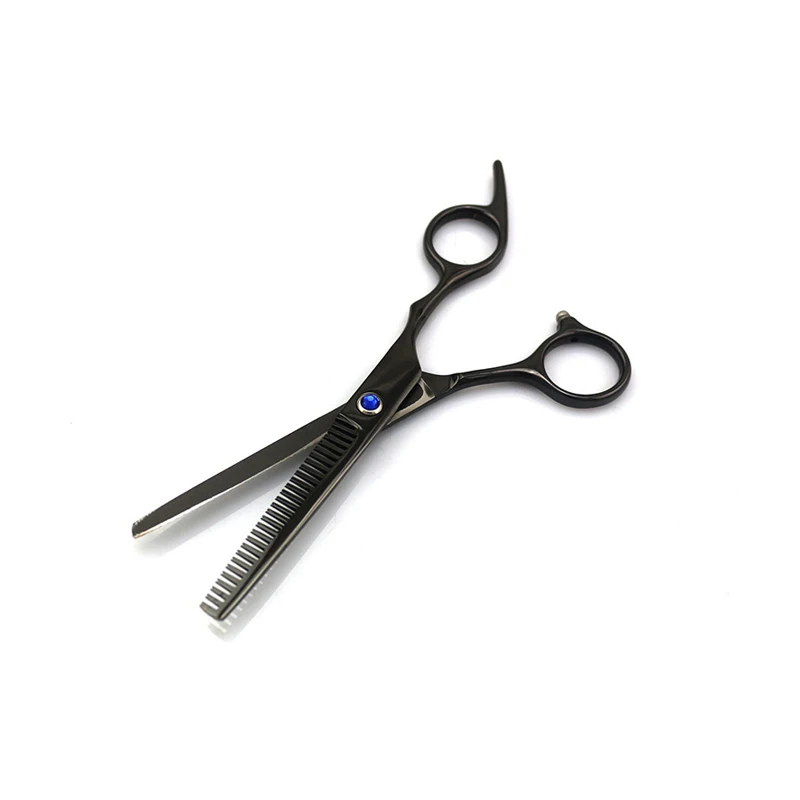 Sharonds black 6 inch salon professional hairdressing scissors set Japan imported cutting shears thinning scissors Barber tools  (8)