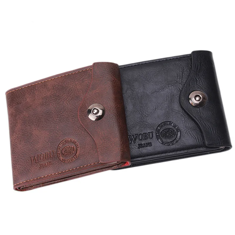 

2019 New PU Men's Wallet Multifunctional Short Design Men Wallet Hasp Coin Purse Card Holder