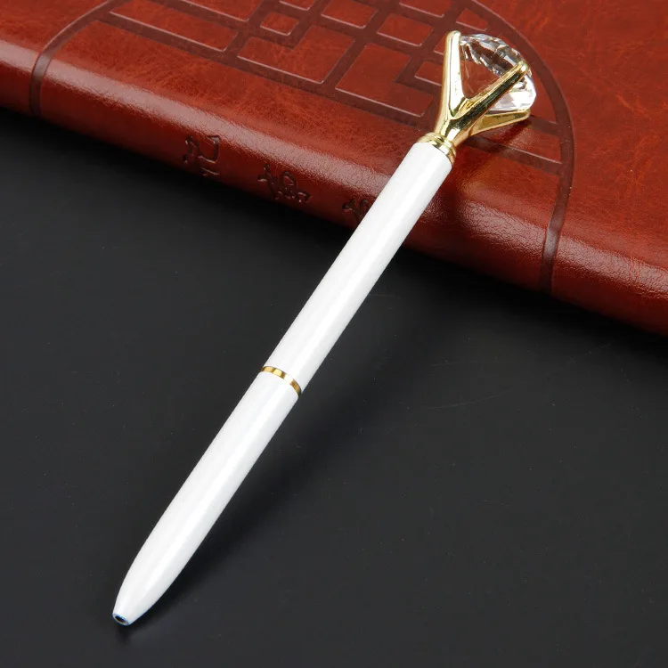 Роскошный бриллиант ручка роллербол ручка Канцтовары большой карат большой флеш-накопитель со стразами драгоценный камень шариковая ручка YZB013C - Цвет: 4