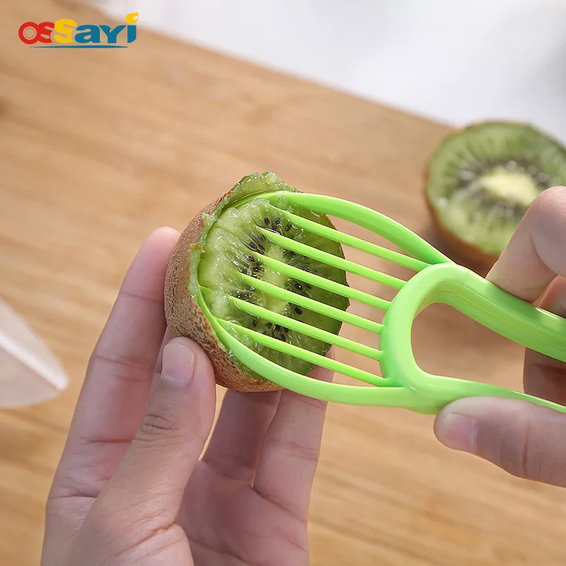 

Double-headed Multi-functional Fruit Cut Tools Creative Household Items Green Plastic Fruit Knife Kitchen Gadgets Accessories