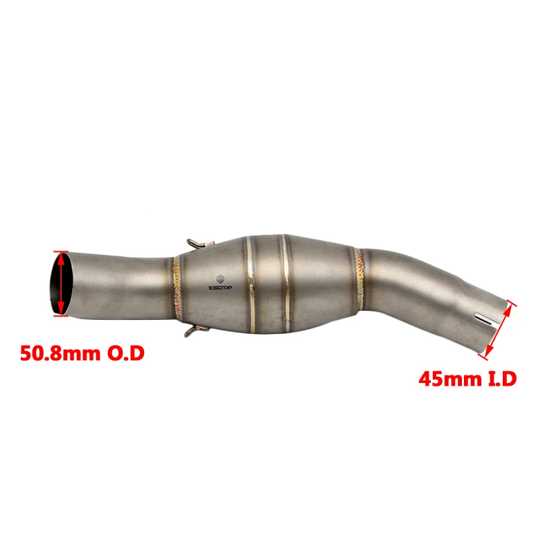 ZSDTRP 50,8 мм мотоцикл глушитель средней трубы для Бенелли BJ300GS с задним давлением