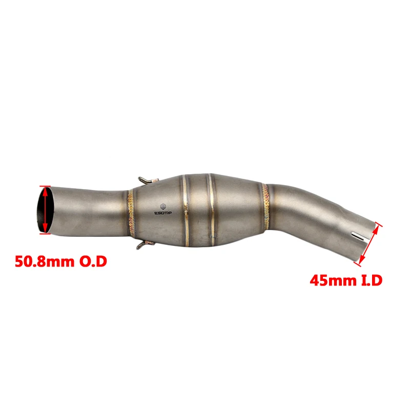 ZSDTRP 50 8 мм глушитель выхлопной трубы для мотоцикла Benelli BJ300GS с обратным