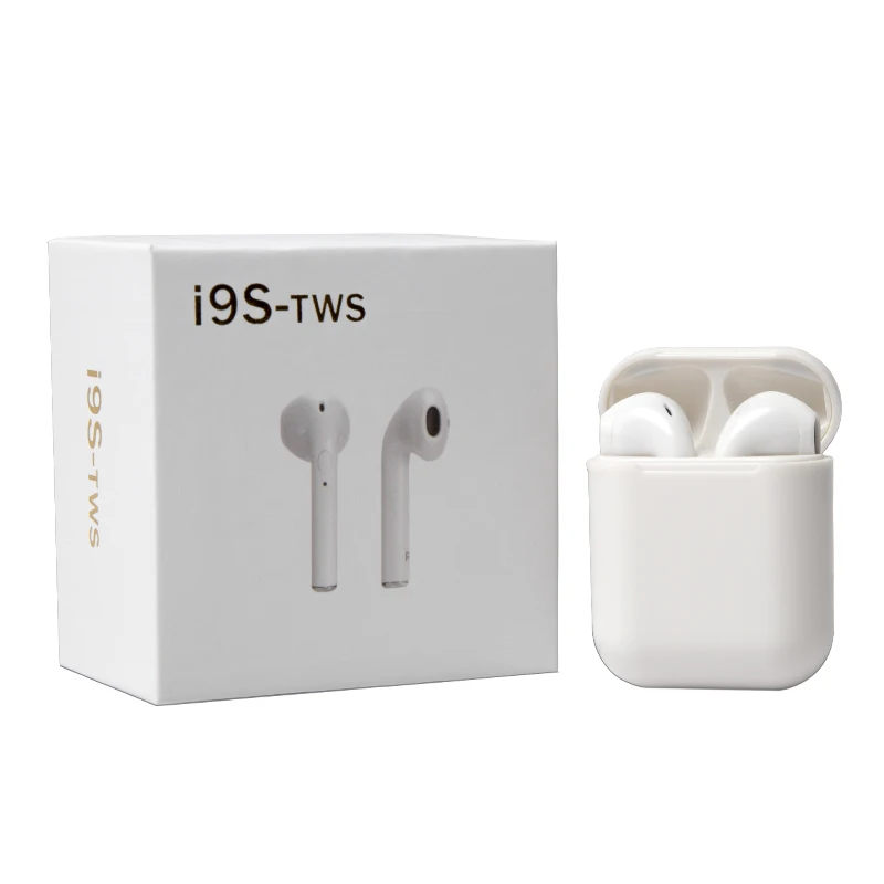 I9S TWS наушники беспроводные портативные Bluetooth гарнитуры невидимые мини для IPhone X 8 7