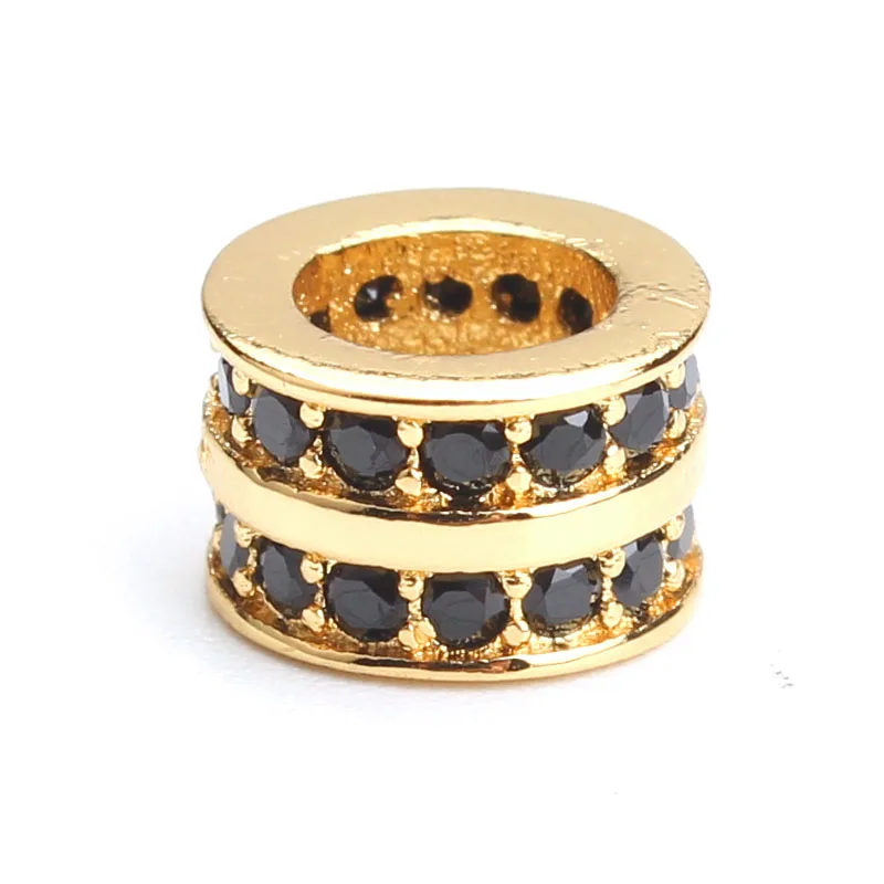 Медные бусины MEIBEADS 1 шт. 6*9 мм Micro Pave фианиты медные спейсеры для DIY подвески