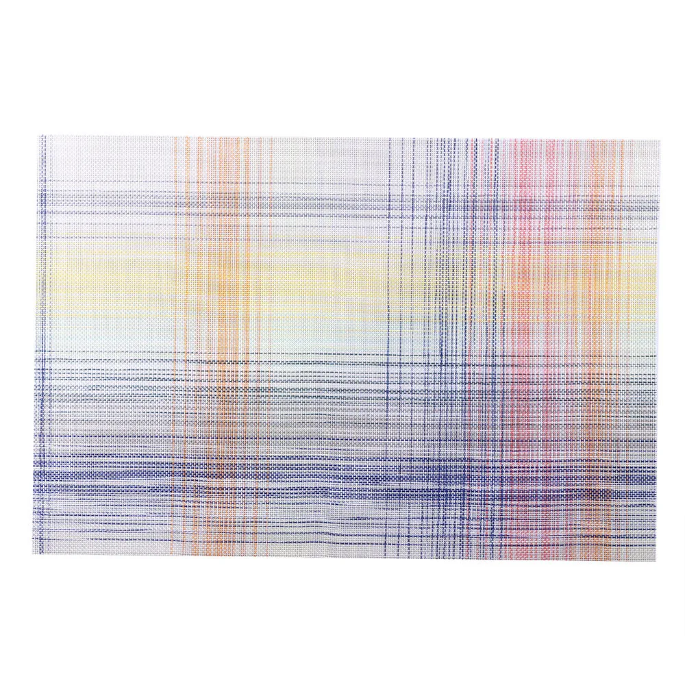Модный шаблон Placemat совместимый Crossweave изоляционный моющийся коврик для стола индивидуализированный De Mesa коврик для обеденного стола - Цвет: Light Blue