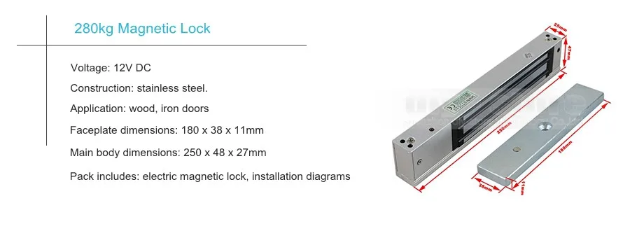 Diysecur магнитный замок 8000 пользователь 125 кГц RFID touch Reader пароль клавиатуры дверные Управление доступом безопасности Системы комплект C20