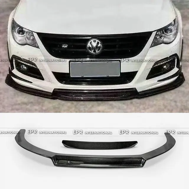 Углеродное волокно передняя губа автомобиля-Стайлинг Аксессуары для Volkswagon 09-12 Passat CC EPA