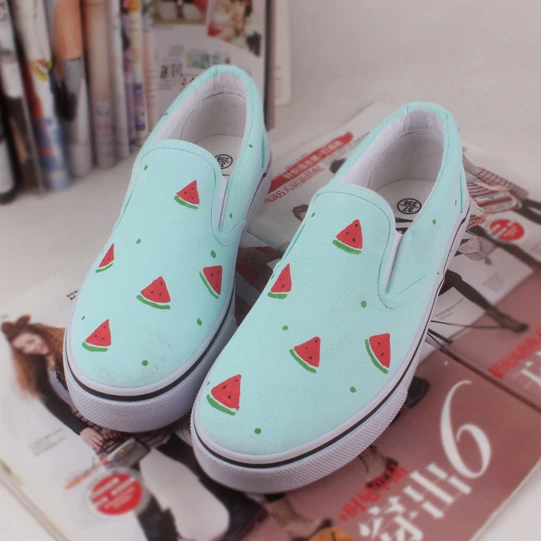 mint green canvas shoes
