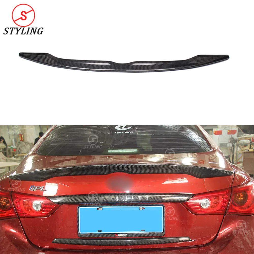Q50 Carbon Rear Spoiler For Infiniti Q50 Q50S Carbon Fiber rear spoiler