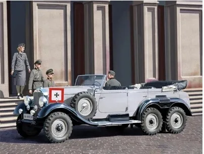 

1/35 Scale ICM 35531 G4 military officer special car Plastic Model Building Kit