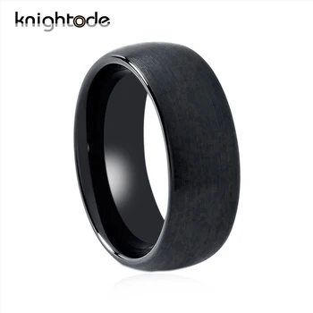 

Mens Tungsten Carbide Ring For Womens Dome Wedding Band Rings Bushed Finish