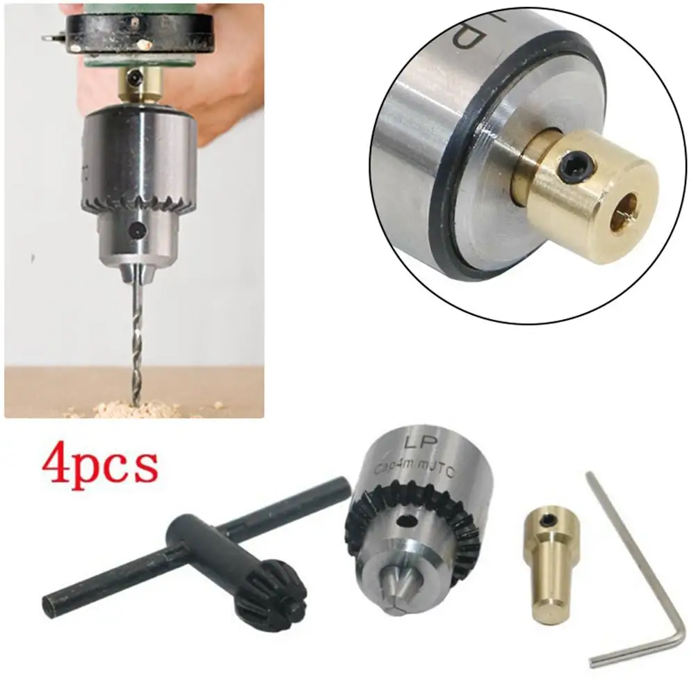 

Micro Motor Drill Chucks Clamping 0.3-4mm Jt0 Taper Mounted Drill Chuck With Chuck Key 3.17mm Brass Mini Electric Motor Shaft
