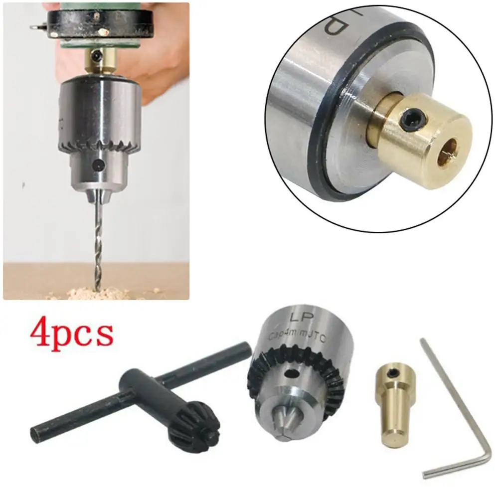 Микро Мотор сверла зажимные патроны 0,3-4 мм Jt0 крепление шпиля сверлильный патрон с зажимом ключ 3,17 мм Латунь Мини вал электродвигателя