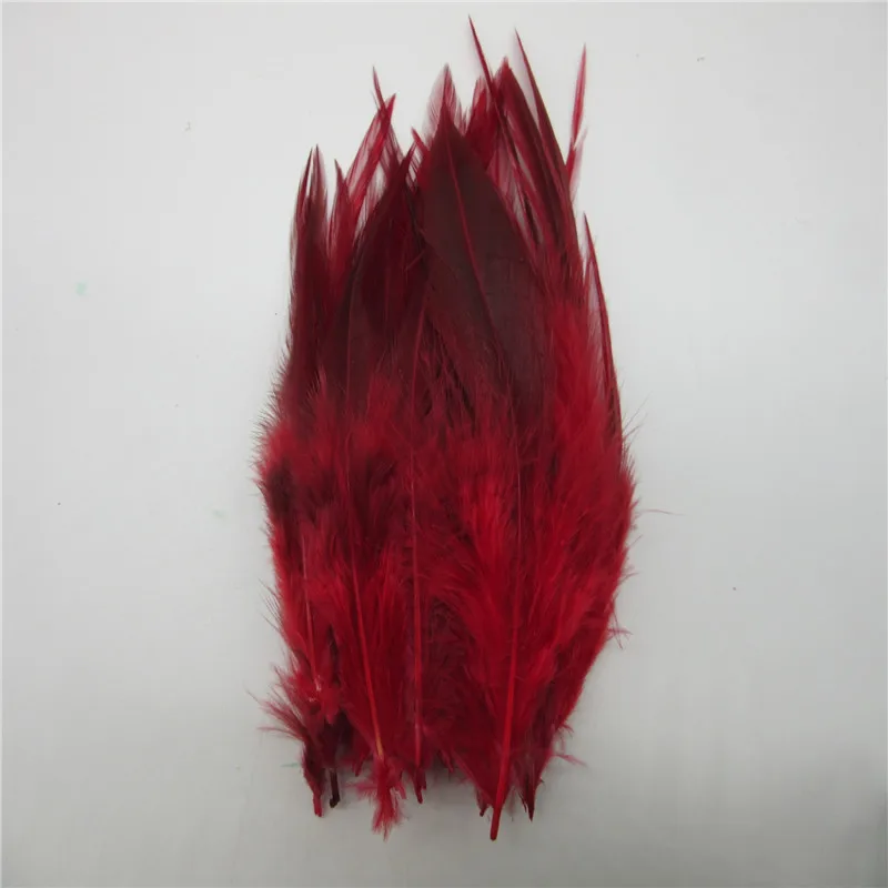 

Wholesale 50 Pcs/Lot Red chicken Feathers 4-6 Inch 10-15cm Pheasant Feather DIY Chicken Feather Jewelry Plume decoration Plumes