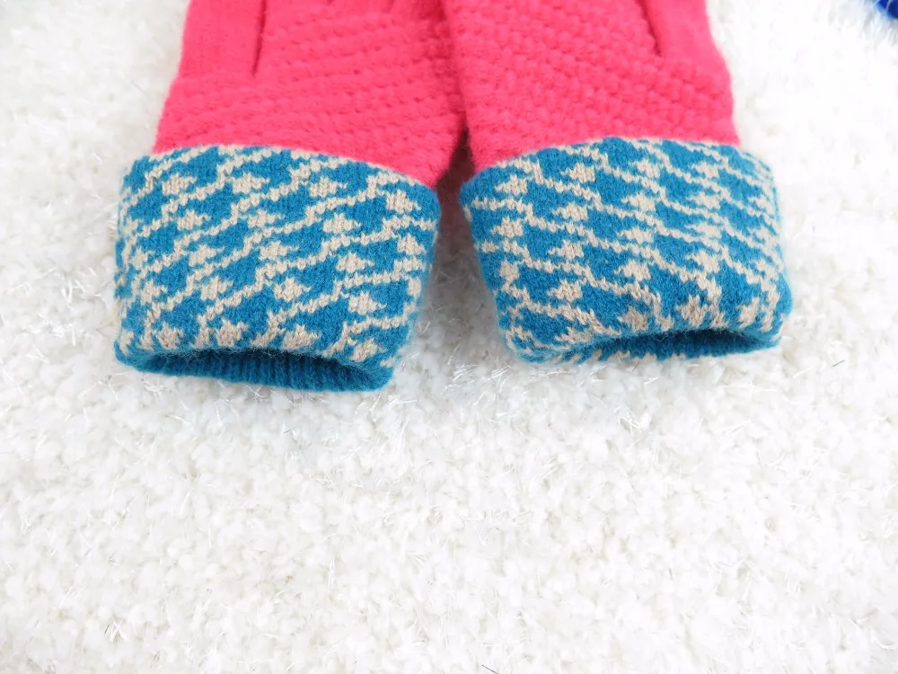 GLV1006 1 5 years old Children in winter to keep warm neck hung with rope stripe