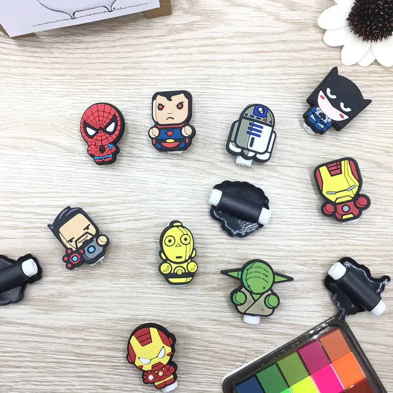 10 шт. мультяшный протектор кабеля USB для управления линиями данных органайзер