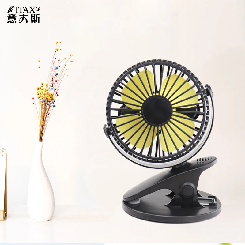 

Mini clip fan student dormitory bed mute rechargeable usb big wind office bedroom small ITAS6661A