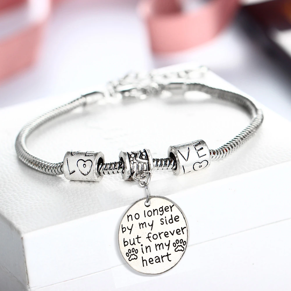 Ya No a lado, Forever In My Heart, pulsera de cadena de amor, dijes, colgantes, joyería, mujeres, hombres|bracelet charms|bracelet pendantcharm jewelry - AliExpress