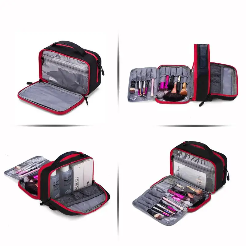 BAGSMART Women Large Waterproof Makeup Bag Men Nylon Travel Cosmetic Bag Organizer Case Necessaries Make Up Wash Toiletry Bag BAGSMART Women Large Waterproof Makeup Bag Men Nylon Travel Cosmetic Bag Organizer Case Necessaries Make Up Wash Toiletry Bag