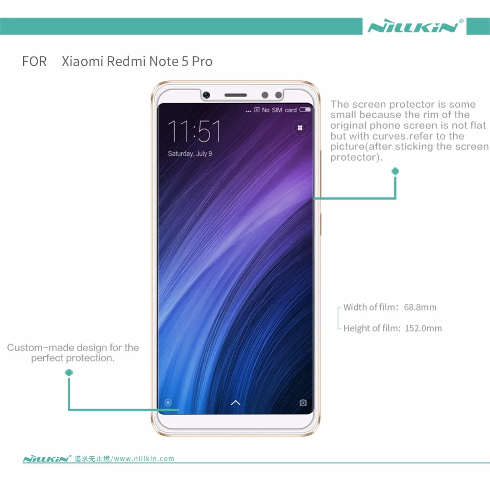 Nillkin Глянцевая Защитная пленка для экрана для Xiaomi redmi note 5 против отпечатков пальцев матовая защитная пленка для redmi note 5 Note5