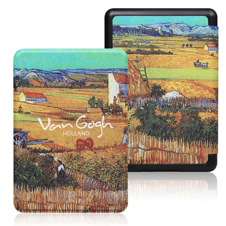Цветной умный чехол для Amazon Kindle Paperwhite 4 серии Ван Гог, чехол с узором для Kindle Paperwhite 10th Gen
