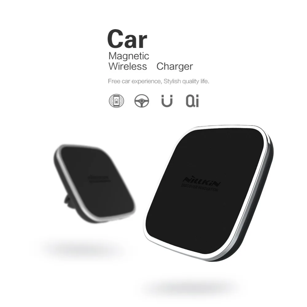 Nillkin QI Wireless Car Charger Holder Magnetic Air Vent Mount Pad for Samsung S6 S7 S7