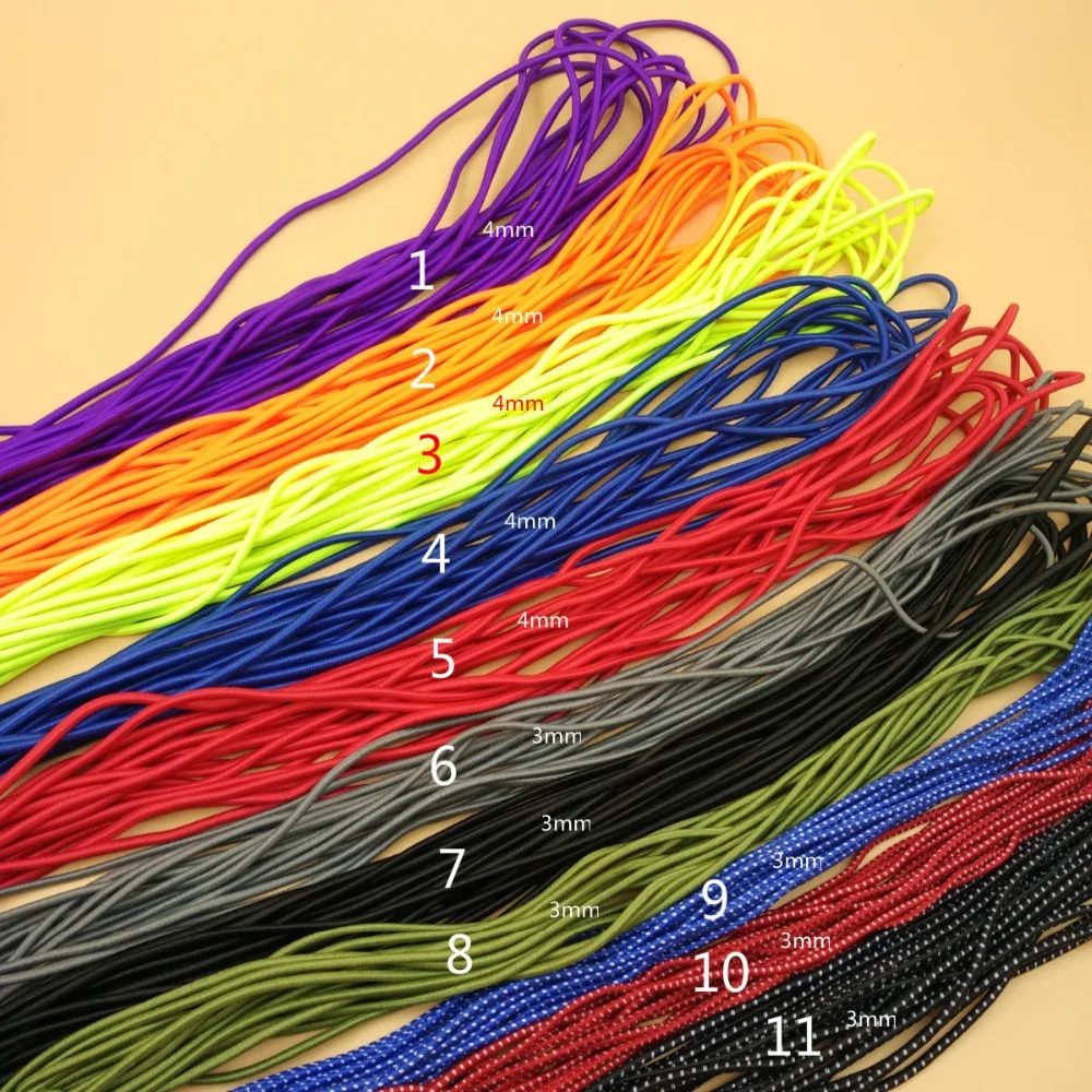 

High Quality 10M Colorful Round Elastic Rope Strength Handmade Clothes Rubber Band Sewing Accessories